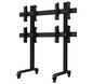 B-Tech SYSTEM X - Universal Mobile Videowall Mounting System - Custom Specification, Black