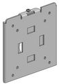 Ergonomic Solutions Flush wall mount, i-Frame NonTilting connection -BLACK-