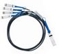 NVIDIA Qsfp / 4 Sfp+, 3M Infiniband Cable 4 X Sfp+ Black