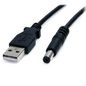 StarTech.com StarTech.com 2m USB to Type M Barrel Cable - USB to 5.5mm 5V DC Cable - USB to Barrel Jack 5V DC Plug