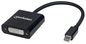 Manhattan Mini Displayport 1.1A To Dvi-I Dual-Link Adapter Cable, 1080P@60Hz, 19.5Cm, Black, Male To Female, Equivalent To Mdp2Dvi, Compatible With Dvd-D, Lifetime Warranty, Polybag