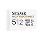Sandisk HIGH ENDURANCE MICROSDXC 512GB + SD ADAPTER UP TO 20K HOURS FUL