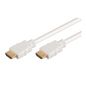 Mcab HDMI HI-SPEED CABLE WHITE 1.0M W/ ETHERNET GOLD PLATED CONTAC