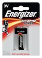 Energizer Battery 9V/6LR61 Alkaline Powe 1-pak