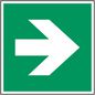 Brady ISO Safety Sign - Direction arrow (90° increments), safe condition