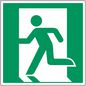 Brady ISO Safety Sign - Emergency exit (left)