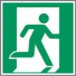 Brady ISO Safety Sign - Emergency exit (right)