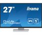 iiyama 27" WHITE Bonded PCAP-10,1920x1080,IPS,Flat Bezel Free Glass Front,HDMI,DP,360cd/m², USB Hub 2x3.2,Speakers