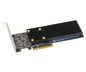 Sonnet Fusion M.2 NVMe SSD 2x4 PCIe Card [Silent] - SSD not included * New