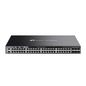 TP-Link Omada 48-Port Gigabit Stackable L3 Managed Switch with 6 10GE SFP+ Slots<br>PORT: 48× Gigabit RJ45 Ports, 6× 10G SFP+ Slots, RJ45/Type C USB Console Port, Management Port, 2× USB2.0 Ports<br>SPEC: 1U 19-inch Rack-mountable Steel Case<br>FEATURE: Integration with Omada SDN Controller, Stacking, RIP, OSPF, VRRP, ECMP, PIM-DM, Static Routing, DHCP Server, DHCP Relay, ERPS, RSPAN, QinQ, OAM, sFlow, DDM, 802.1Q VLAN, STP/RSTP/MSTP, IGMP Snooping, 802.1p/DSCP, QoS, ACL, 802.1x, Radius/Tacacs+ Authentication, LACP, CLI, SNMP, Dual Image/Configuration, IPv6, Dual Redundant Power Supplies