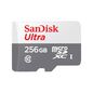Sandisk 256GB ULTRA LITE WHITE/GRAY MICROSDXC 100MB/S CLASS 10 UHS-I