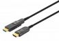 Manhattan Hdmi To Micro Hdmi Plenum-Rated Cable, 4K@60Hz (Premium High Speed), 50M, Active, Detachable Hdmi Male (Type A), Male To Male, Black, Gold Plated Contacts, Lifetime Warranty, Polybag