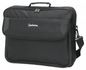 Manhattan Cambridge Laptop Bag 17.3", Clamshell Design, Black, Low Cost, Accessories Pocket, Document Compartment On Back, Shoulder Strap (Removable), Equivalent To Targus Cn418Eu, Notebook Case, Three Year Warranty