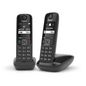 Gigaset As690 Duo Analog/Dect Telephone Caller Id Black