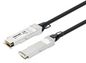 Intellinet Qsfp+ 40G Passive Dac Twinax Cable Qsfp+ To Qsfp+, 1 M (3 Ft.), Msa-Compliant For Maximum Compatibility, Direct Attach Copper, Awg 30, Black