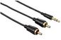 Hama 1.5M 2 X Rca - 3.5Mm M/M Audio Cable Black