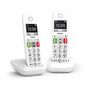 Gigaset E290 Duo Analog/Dect Telephone Caller Id White