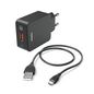 Hama 1 Mobile Device Charger Smartphone, Tablet Black Ac Fast Charging Indoor
