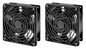 Intellinet 2-Fan Ventilation Unit For 19" Wallmount Cabinets Roof-Mount, 1.8 M Power Cable With Eu Cee 7/7 Plug, Format 120 X 120 Mm, Earthing Kit Included, Black