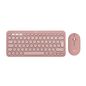 Logitech Pebble 2 Combo Keyboard Mouse Included Rf Wireless + Bluetooth Qwerty Us International Pink