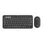 Logitech Pebble 2 Combo Keyboard Mouse Included Rf Wireless + Bluetooth Qwerty Us International Graphite