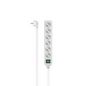 Hama 7 Power Extension 1.4 M 6 Ac Outlet(S) Indoor White
