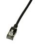 LogiLink Slim U/Ftp Networking Cable Black 0.3 M Cat6A U/Ftp (Stp)