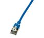 LogiLink Slim U/Ftp Networking Cable Blue 3 M Cat6A U/Ftp (Stp)