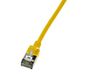 LogiLink Slim U/Ftp Networking Cable Yellow 0.3 M Cat6A U/Ftp (Stp)