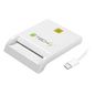Techly Compact Smart Card Reader/Writer Usb-C™ White