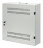 Intellinet Low-Profile 19" Wall Mount Cabinet With 4U Horizontal And 2U Vertical Rails Slim, Space-Saving Enclosure With Only 170 Mm (6.7 In.) Depth, Ideal For Av, Multimedia And Surveillance Applications, Assembled, Gray Ral 7035