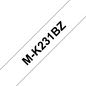 Brother MK231BZ (BLISTER)12MM BLACK ON WHITE TPE - MOQ 4