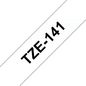 Brother Laminated labelling tape TZe-141, Black on Clear Labelling Tape – 18mm wide X 8m