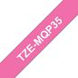 Brother TZeMQP35, 12mm (0.47") White on Berry Pink tape for P-touch 5m (16.4 ft)