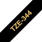 Brother Gold on black Laminated tape 18mm x 8m