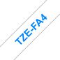 Brother TZE-FA4 - 18 mm Fabric Blue/White