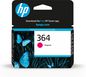 HP Ink Magenta, 11ml No. 364 Standard cap., w/Vivera ink