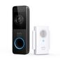Anker Security, Wi-Fi Video Doorbell Kit, White, 1080P-Grade Resolution, 120-Day Battery, No Monthly Fees, Human Detection, 2-Way Audio, Free Wireless Chime, 16Gb Micro-Sd Card Included