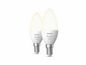 Philips Hue White Candle - E14 Smart Bulb - (2-Pack)