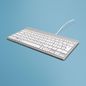 R-Go Tools Compact Break ergonomic keyboard QWERTZ (DE), wired, white