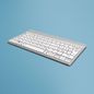 R-Go Tools Compact Break ergonomic keyboard, QWERTY (ND), bluetooth, white