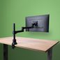 R-Go Tools R-Go Zepher 4 C2, Single Monitor Arm, Desk Mount, Adjustable, 0-8 kg, Black-Silver, Low Carbon Footprint
