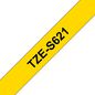 Brother Black on Yellow Tape with Extra Strength Adhesive, 9mm, 8m