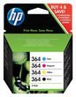 HP 364 4-Pack Black/Cyan/Magenta/Yellow Original Ink Cartridges Ink Cartridge 4 Pc(S) Black, Cyan, Magenta, Yellow