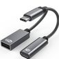 ProXtend USB-C to USB-C PD and USB-A 2.0 Female Adapter 13cm included plugs