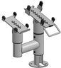 Ergonomic Solutions 200 mm pole, swingarm, duratilt with NOUMI multigrip plate MultiGrip™ for Ingenico ICT220/250 -BLACK-