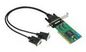 Moxa 2-port RS-422/485 low profile Universal PCI serial board, includes DB9 male cable