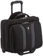 Wenger GRANADA 17" Wheeled Laptop Case with Telescopic Trolley Handle, Overnight Compartment and Lockable Zippers, Black / Grey