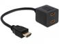 Delock 65226 -  HDMI High Speed with Ethernet 1x male > 2x female