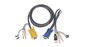 IOGEAR 10' Micro-Lite™ Bonded All-in-One USB KVM Cable